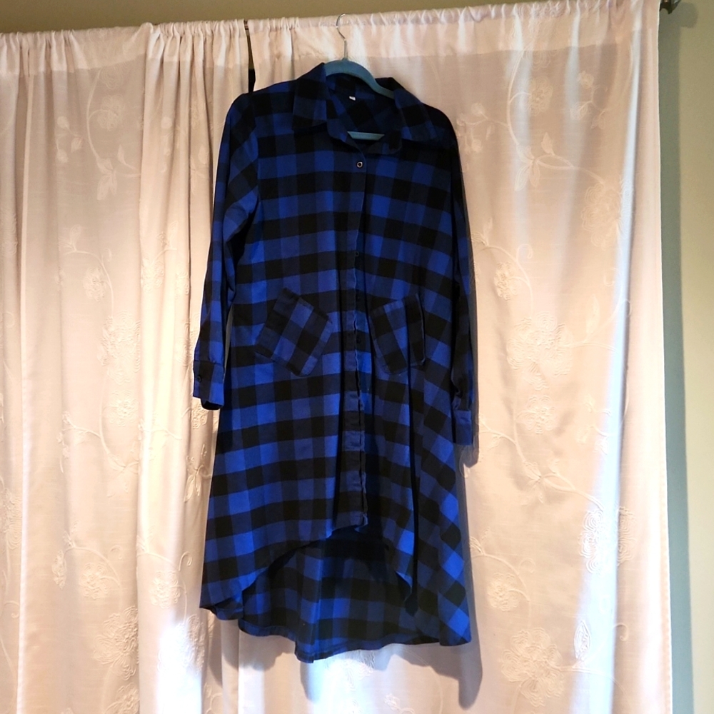 Last Chance-Plaid tunic dress